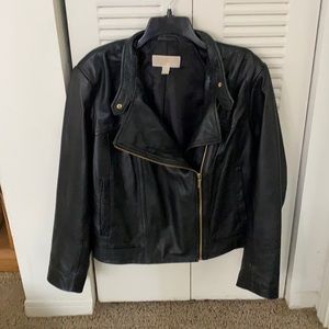 NWOT Michael Kors leather moto jacket